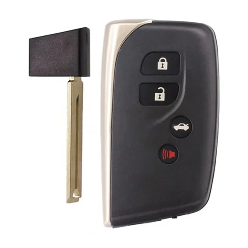 For Lexus 4 button Smart Key Shell TOY12 without Logo 3+1 Buttons