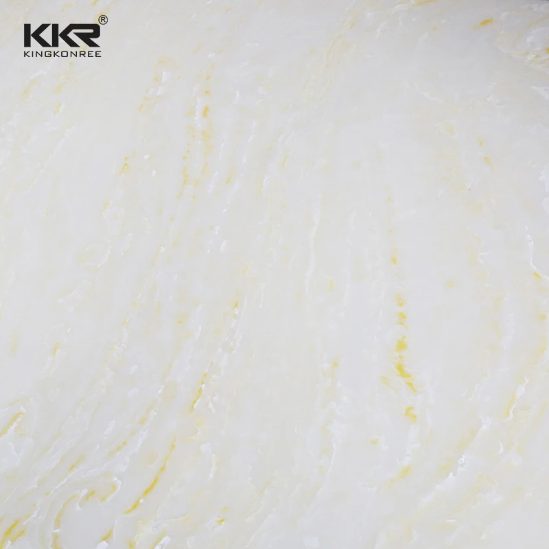 High quality pure modified artificial stone sheet big slab artificial marble acrylic solid surface sheet for kitchen countertop