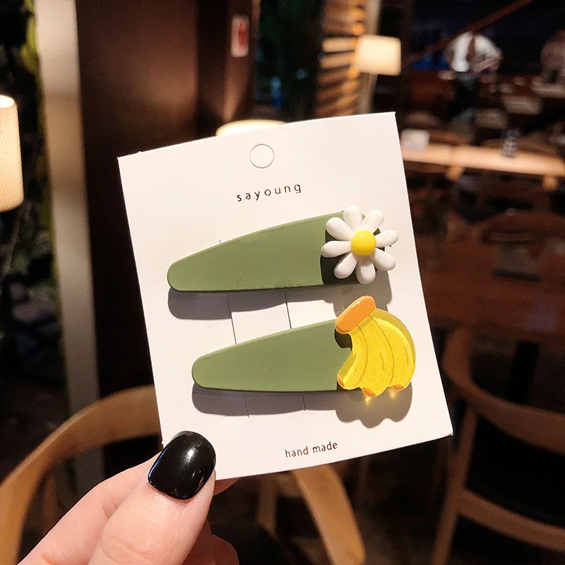 Fruit Hairpin Cute Girl Bangs Clip Set Hairpin Headdress Broken Hair Clip