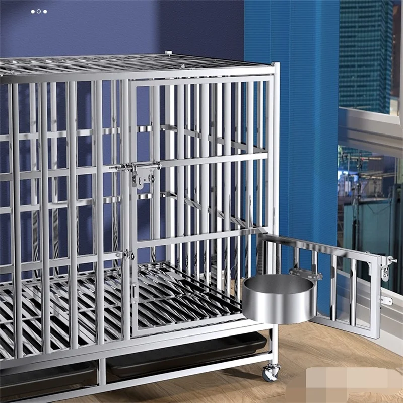 2022 China factory portable metal outdoor luxury collapsible pet dog cat cages