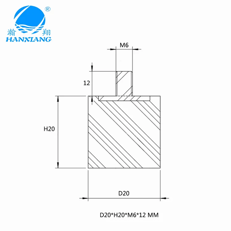 Rubber mount Pads anti-vibration noise-reduction for air conditioner rubber vibration damper