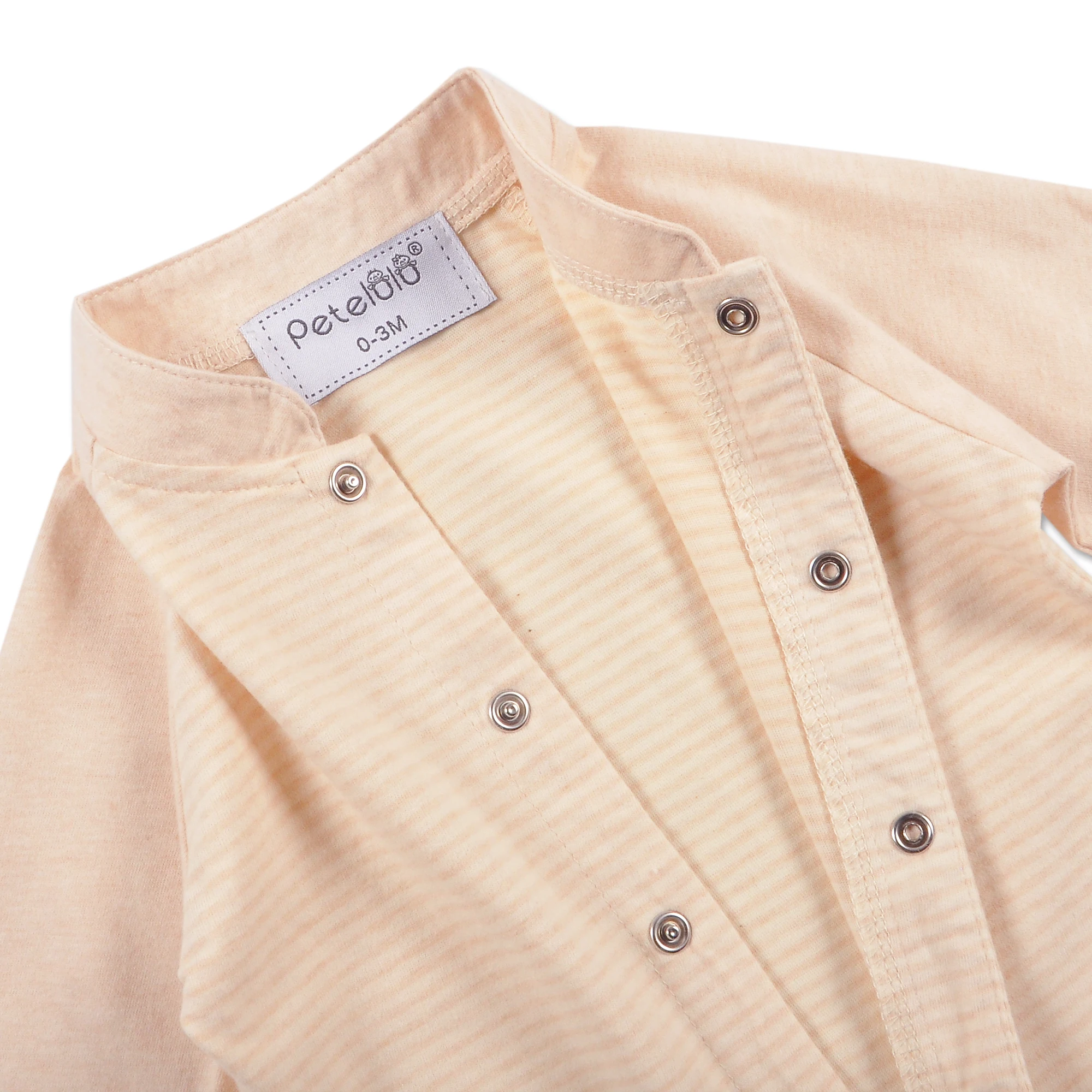 Customized GOTS certified organic cotton baby clothes pajama jumpsuit romper