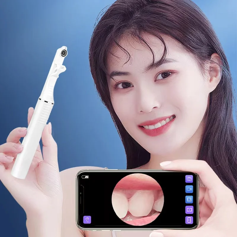 Visual Dental Floss Pick with Camera and App | Including 1 Smart Floss Holder, 30 Disposable Floss Picks and 20 Cleaning Pads