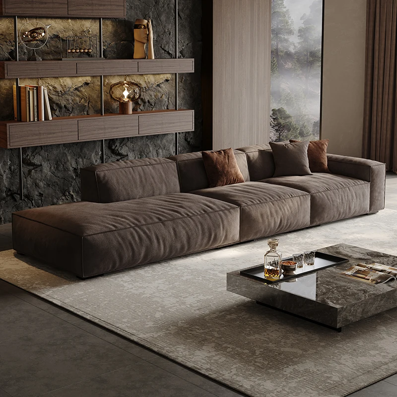 Black Modular Fabric velvet sofa set Module singer furniture sofa Light Luxury Italian minimalist Vertical designer sofa