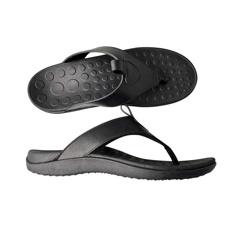 Mens summer slides with arch support non slip sports orthopedic bunion corrector sandals