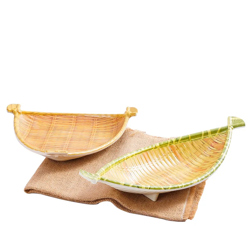 7-13 Inch Hotsale Chinese Style Melamine Creative Business Cheap Bamboo Plates For Restaurant Hotel Home Wholesale Fruit Plate