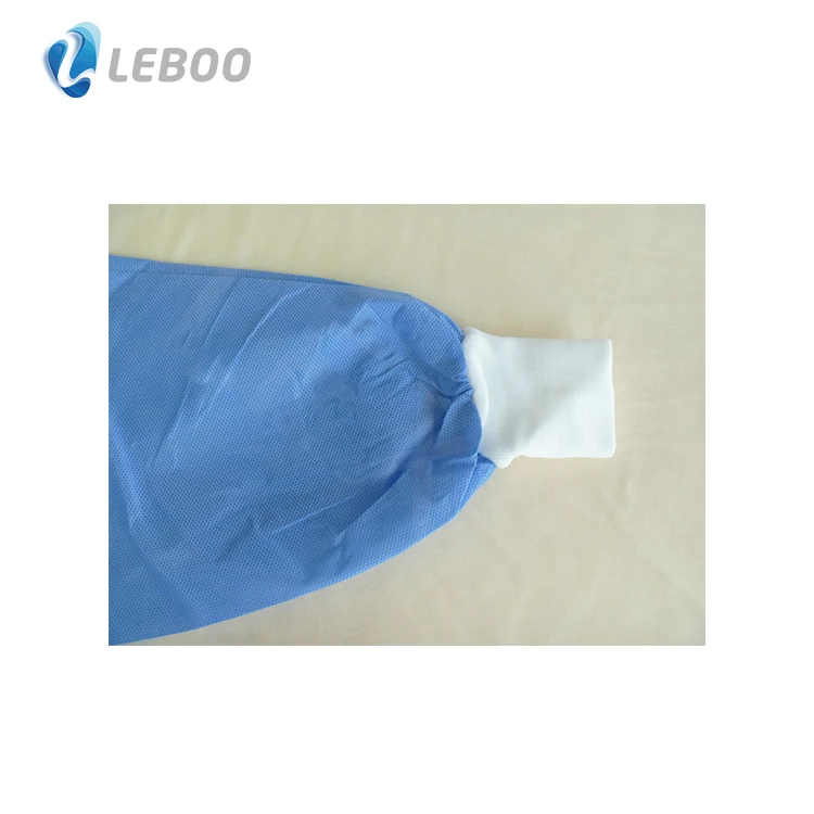 Leboo CE ISO EN13795 High quality Sterile disposable reinforced surgical gown XL for hospital