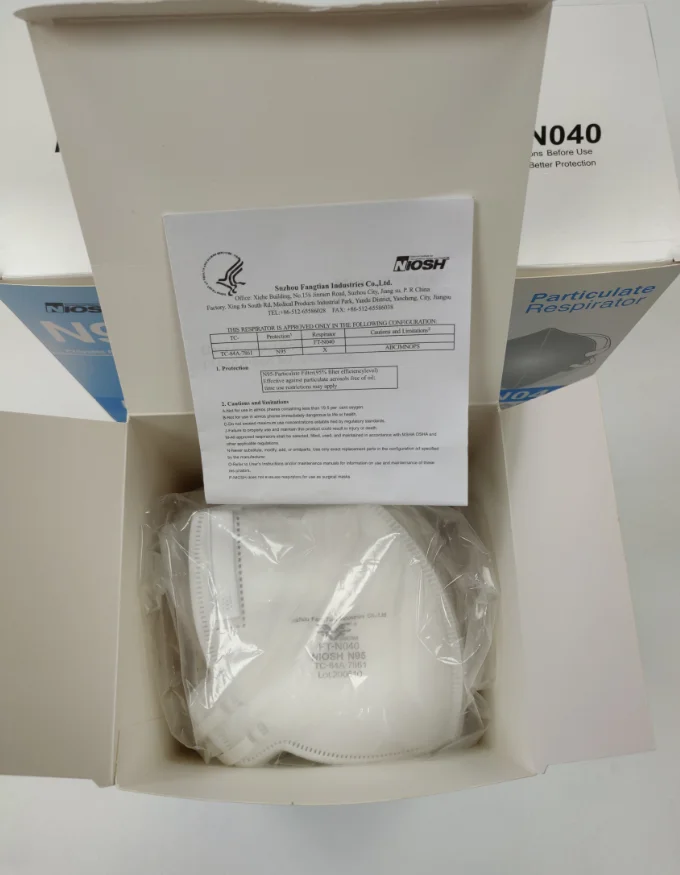 Плоская Складная маска N95 для лица Пылезащитная