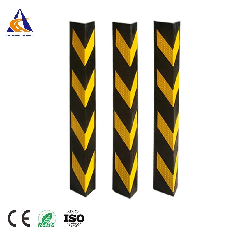 rubbber reflective underground parking wall guard corner protector garage wall protector