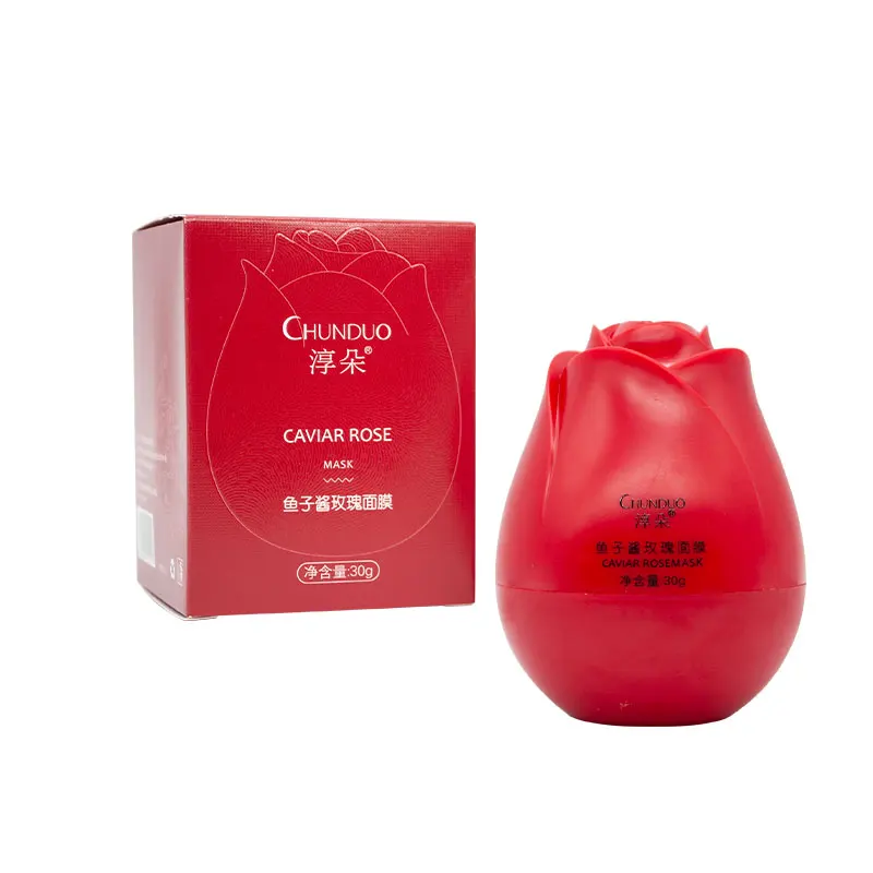 QQLR High Quality Organic Natural Caviar Face Treatment Anti-wrinkle Custom Caviar Rose Mask