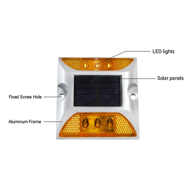 Airports Heavy Duty Ip68 Waterproof Epoxy Filling High Efficient Solar Led Dock Light Road Stud