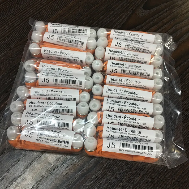 3.5mm Earphone for J5 Samsung Galaxy S4 S5 flat noodle Earbuds With microphone Color Headset