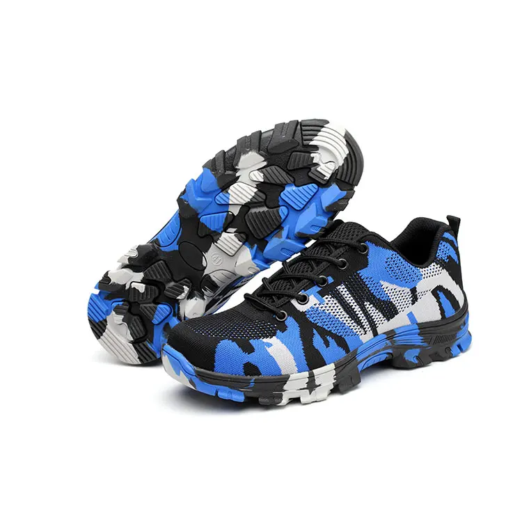 Woodland Camouflage Wear-Resistant Outsole Breathable Summer Safety Men Shoes