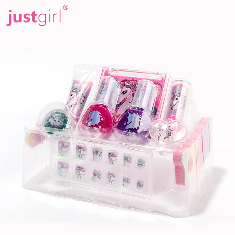 Wonderful Color Cosmetics Full Square Best Cosmetic Sets Small Pink Plastic Makeup Set for Girls