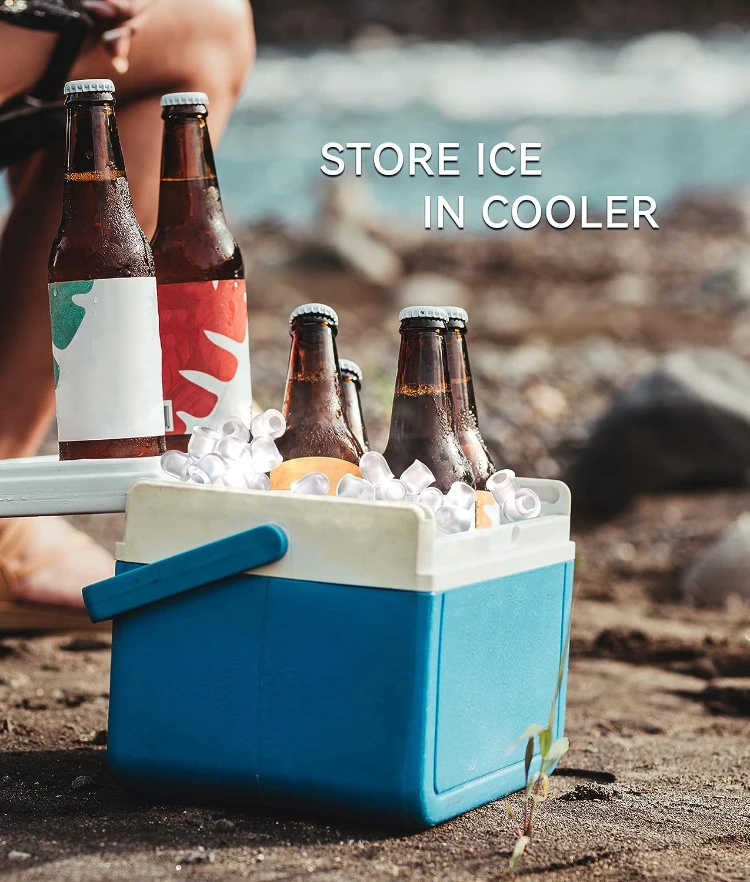 Ecozy Plastic Black 6 Minutes Fast Ice Making Portable Countertop Ice Maker with Self-cleaning Function