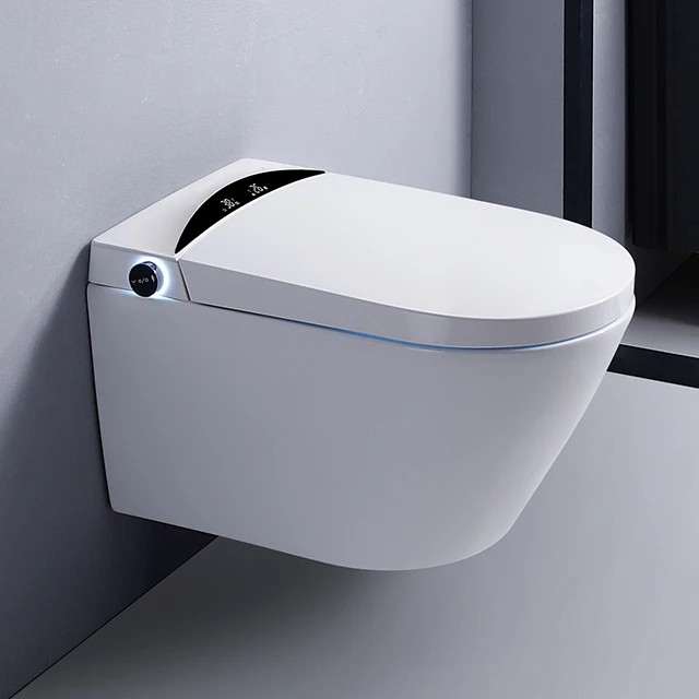 Bathroom Ceramic Luxury Automatic Sensor Flushing Electric One Piece Smart Toilet Intelligent
