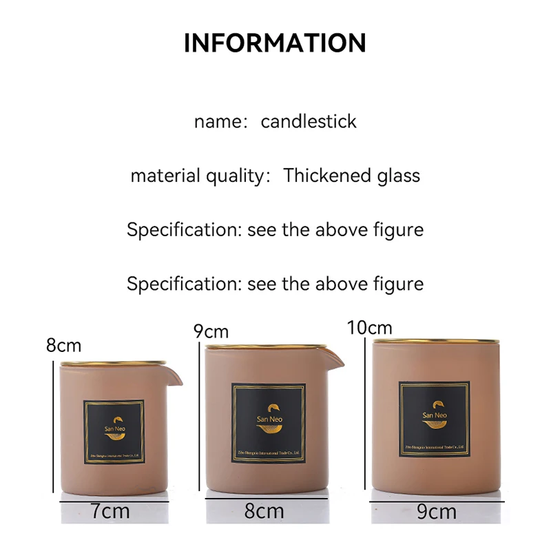 Practical Hot Sale High Borosilicate Glass Candle Jar With Lid And Spout