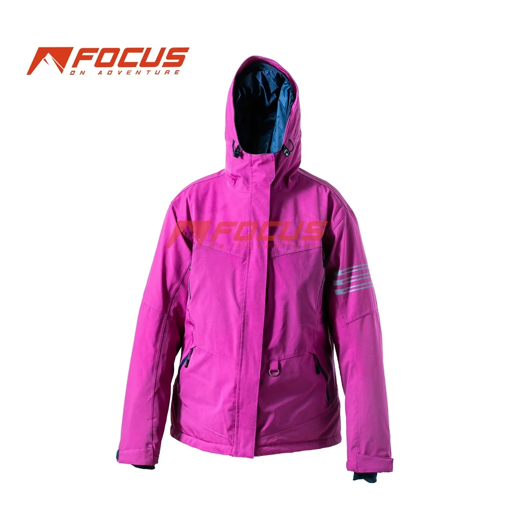 Custom Women Ski Jacket Waterproof Breathable Lady Snowboard Ski Wear Insulated Winter Outdoor Sportswear for Mountaineering