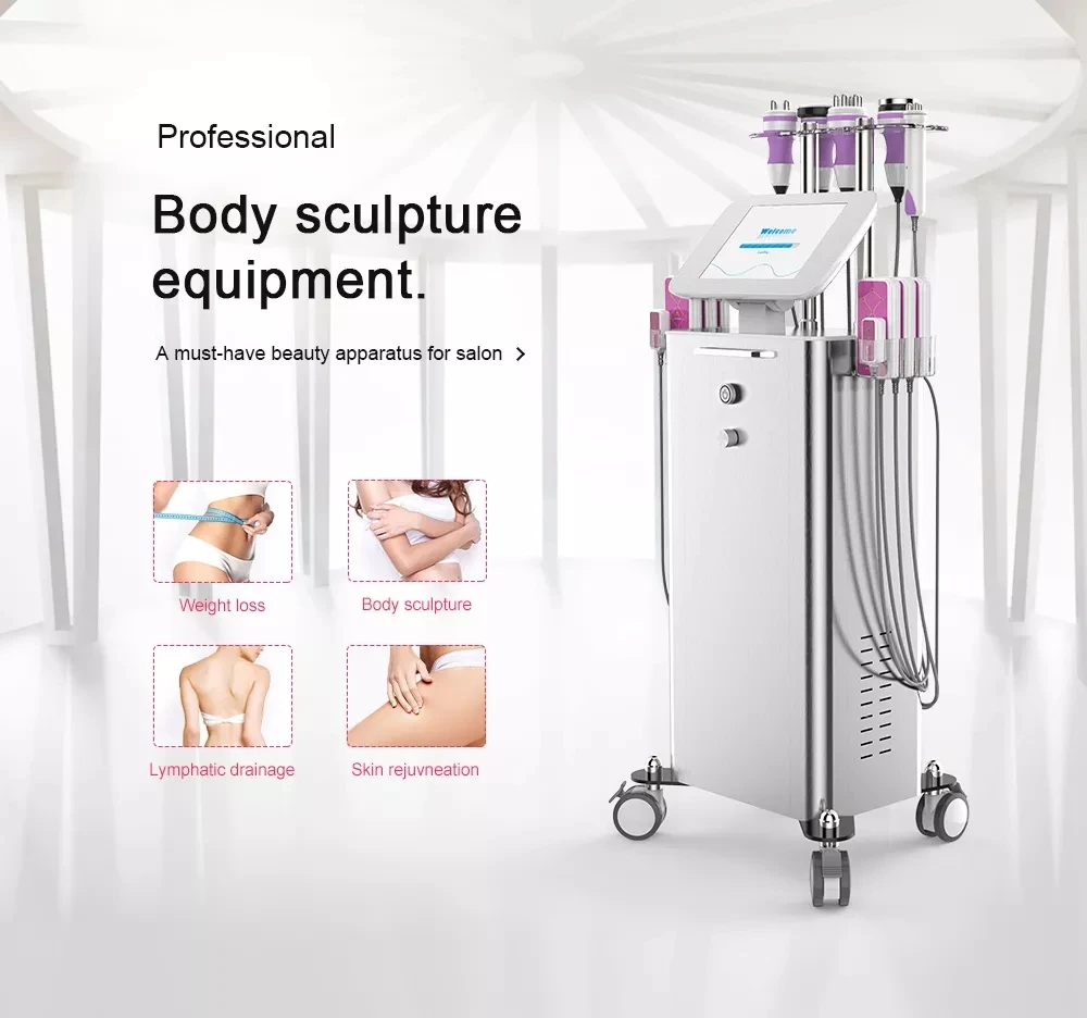 Ultrasonic 40K Cavitation Body Slimming Beauty Machine 6 In 1 Remove Cellulite Weight Loss SlimMing Machine