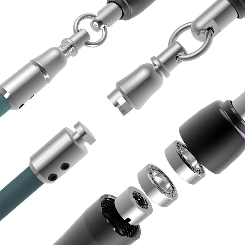 New Design Bead  Chinese Electric Interchangable Long Handle Pvc Jump Rope