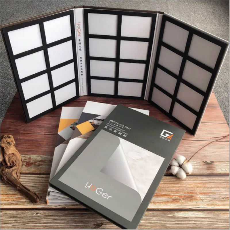 Plastic Stone Sample Product Catalogue Display Book sample booklet high-quality thickened cardboard sample display book