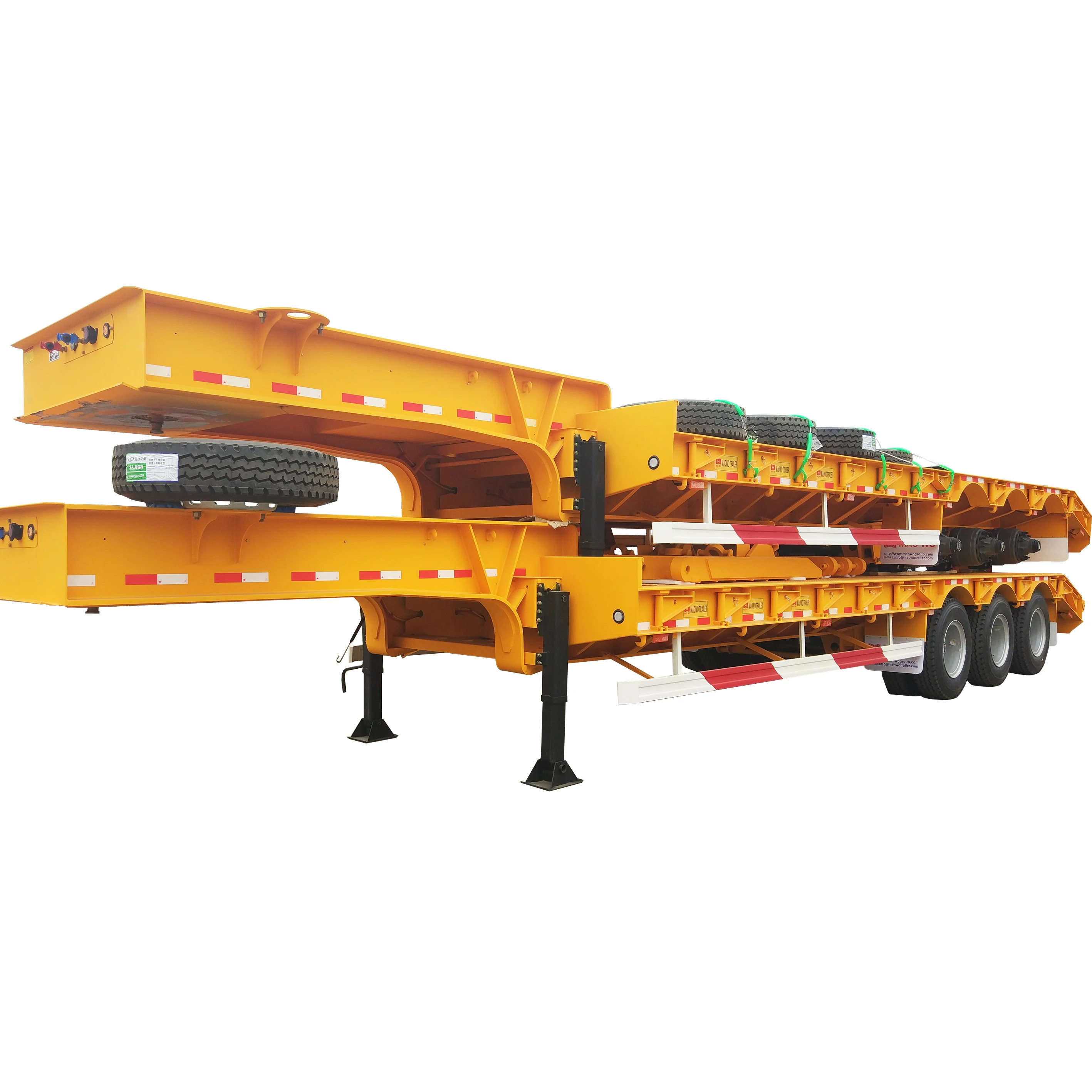 good selling truck trailer flatbed 40 ft container trailer 50 ton equipment chassis trailer