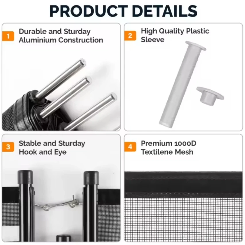 portable Odm Factory Portable Swimming Pool Safety Flexible Garden Fence