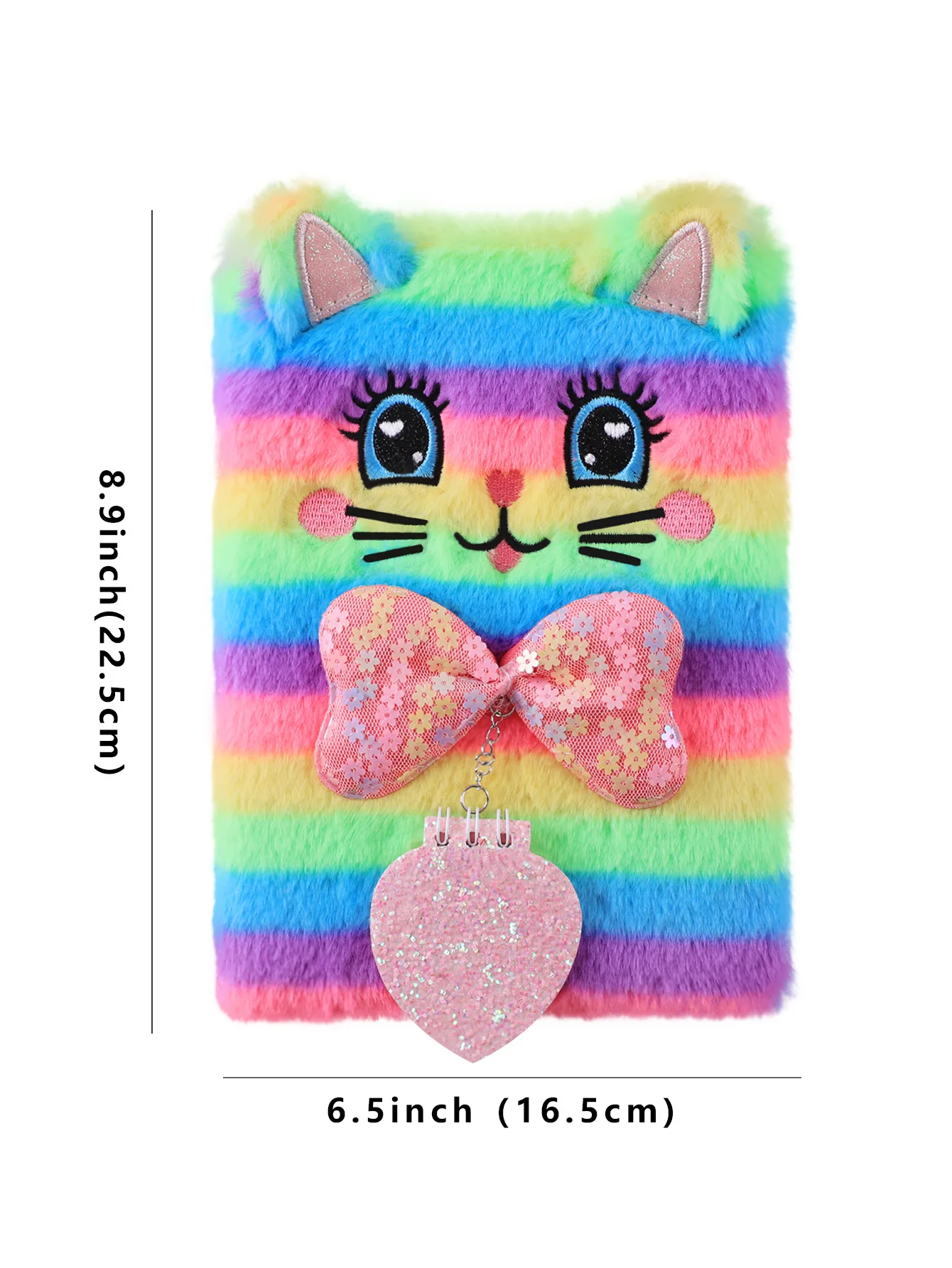 Cheap Cute Cartoon Plush A5 Diary Notebook Journal Secret Diary with Lock and Keys for bts girls