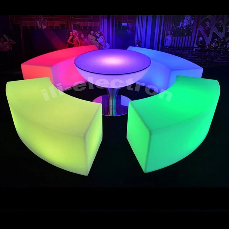 LED luminous stool for bar furniture or indoor furniture