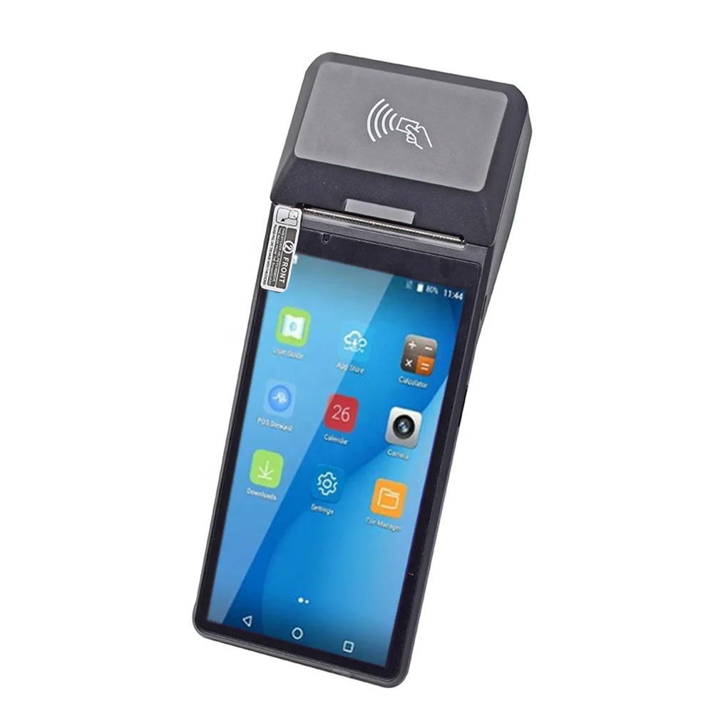6 inch Handheld POS payment Terminal machine Android  58mm Printer 1D/2D Reader 4G WIFI Bluetooth POS System For Restaurant