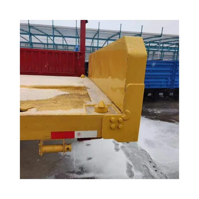 60ton бортовой прицеп трехосный 3-осевой 40-футовый контейнерный платформой 40ft полуприцеп
