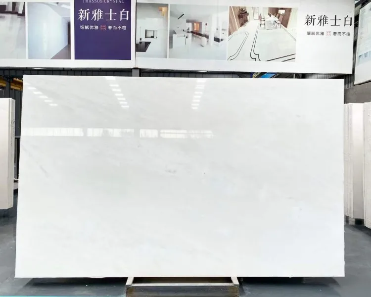 Wholesales Polished Natural White Marble Chinese Calacatta White Marble Slab For Wall Decor