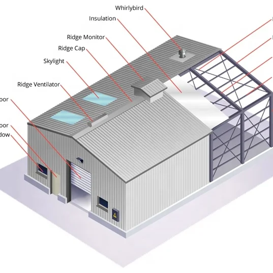 prefab Portable folding steel structure car garage for personal use