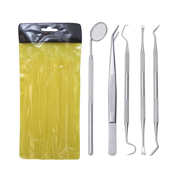 New Arrival Premium Quality 5 / 4 / 3 Pcs Dental Tools Kit Dental Hygiene Kit For Teeth Cleaning