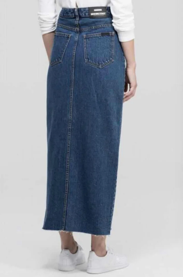 2020 Middle East Islamic Dubai Oman Muslim fashion long button jeans bag hip skirt