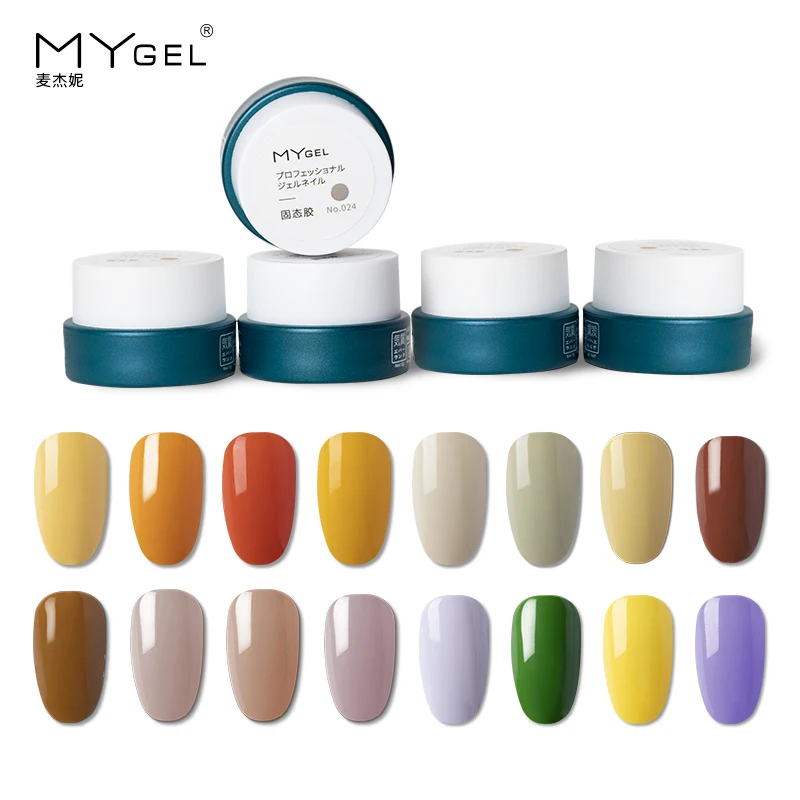 MyGel vernis permanent solid cream gel UV color gel nail polish set soak-off gel wholesale