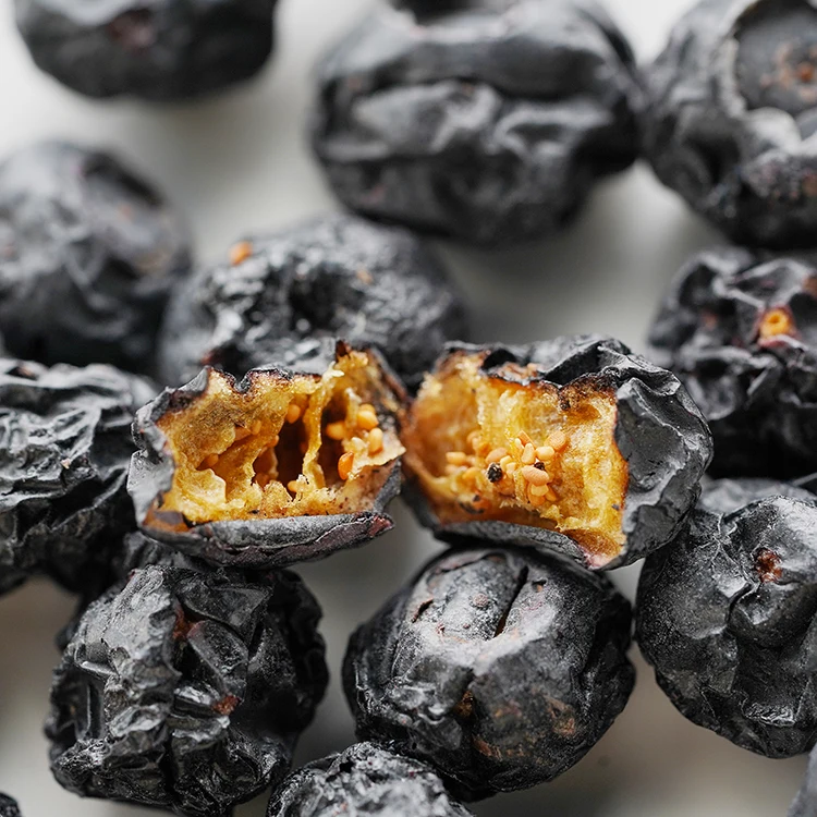 Высококачественный 100% натуральный хрустящий замороженный фруктовый Снэк с черникой