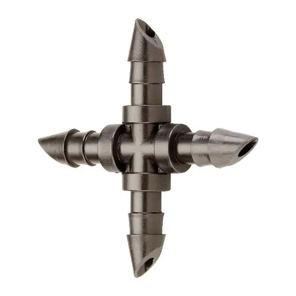 Sprinkler Irrigation 1/4 Inch Barb Tee Water Hose Connectors Drip System Pipe Tube Fitting Joiner For 4/7 MM Cable