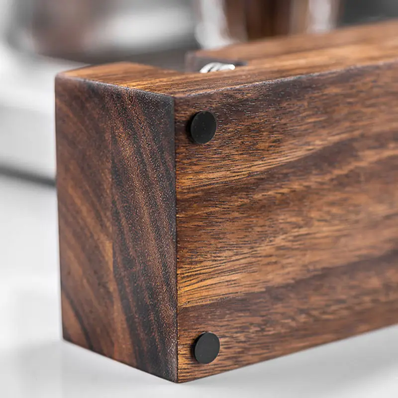 New arrival Coffee Tamper Holder Espresso Solid Wood Coffee Machine Accessories Tamping Station High quality