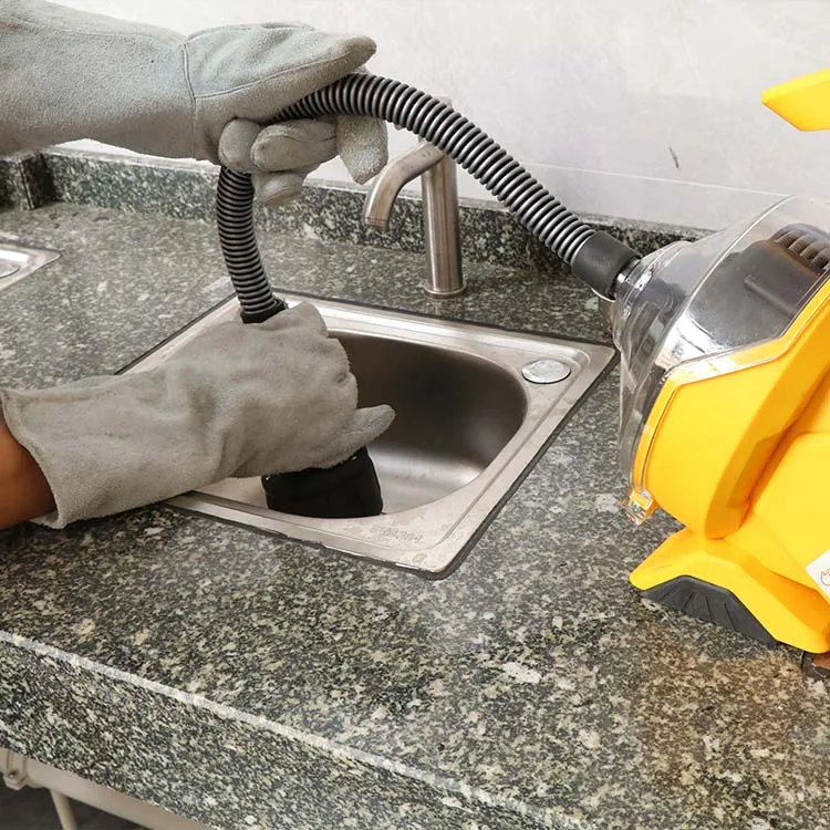 HongLi Autofeed Drain Cleaning Machine Snake Sink Clog Pipe Cleaner Plumbing Power Tool with 9M Cable