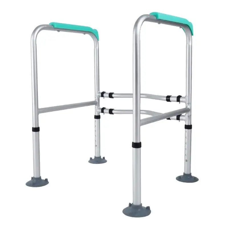 Aluminum Adjustable Toilet Safety Frame Grab Bar Suitable for Any Toilet