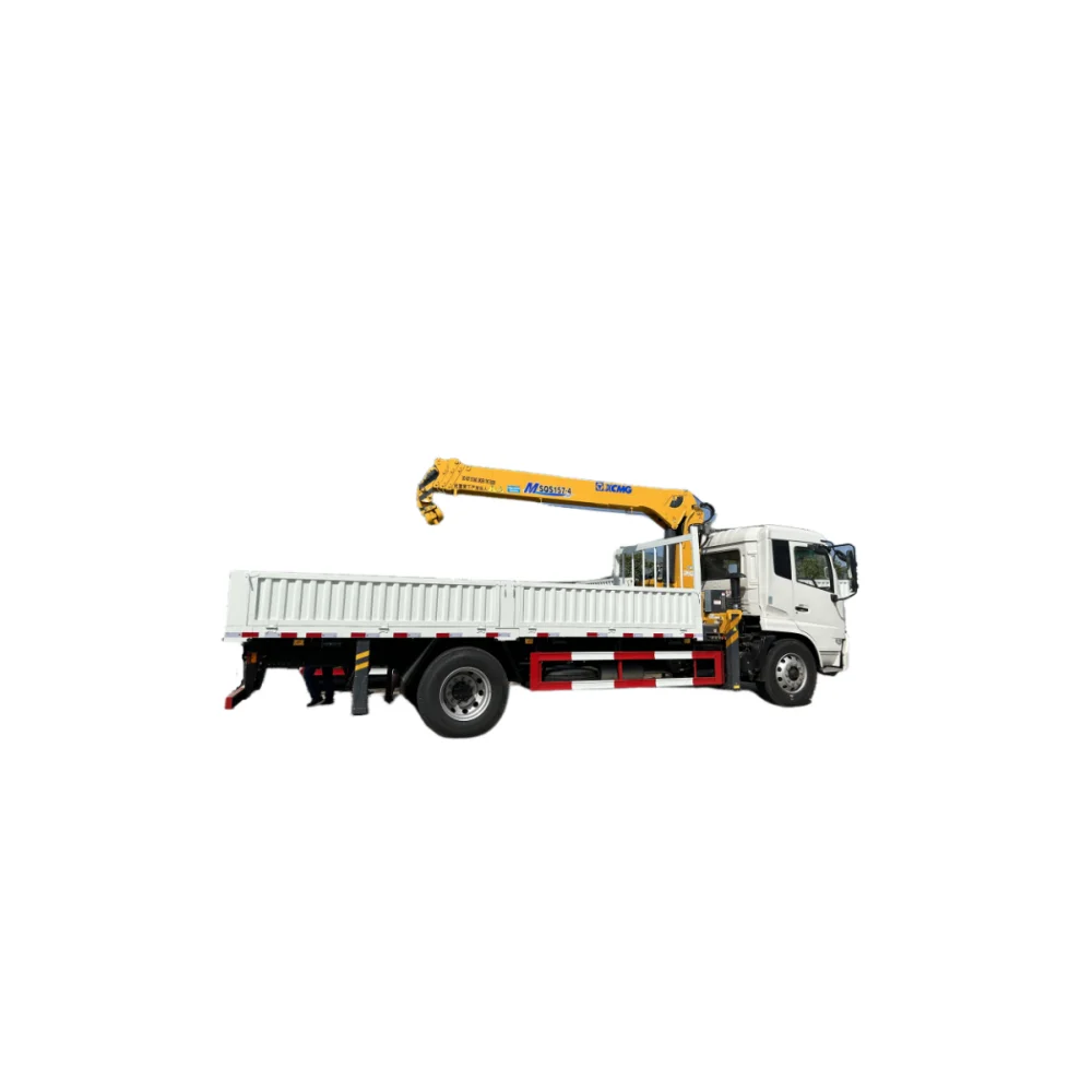 Dongfeng Kingrun cummins engine 190hp dropside 10T cargo lorry truck mounted crane for central Asia