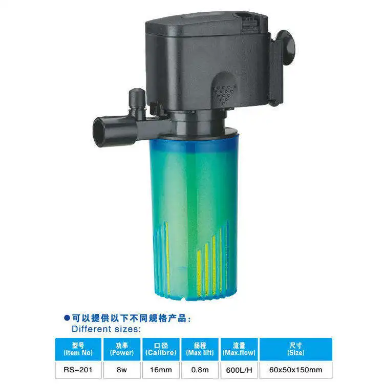 RS RS-3001 rs-3002 rs-3003 rs-3004 Waterfall Style Bio-Filter Fluidized Bed Filter Power Filter