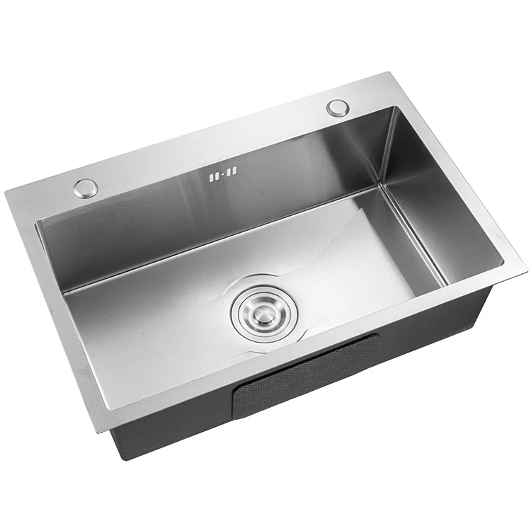 Manual sink 7843 double nano undermount handmade sink 3mm thickened stainless steel kitchen wash basin table sink wholesale