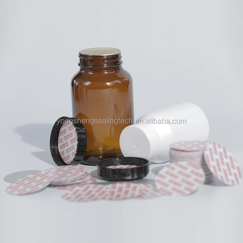 Pressure - sensitive liner self-adhesive used for cosmetics /food bottles