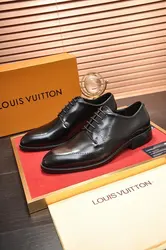 High Quality black Genuine Leather shoes fashion luxury designer shoes for man