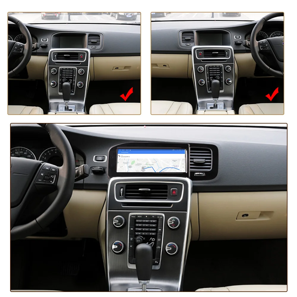 LHD/RHD Android 13 Car DVD Player For Volvo S60 V60 2011- 2020 multimedia  2Din Radio GPS Navigation DSP Carplay