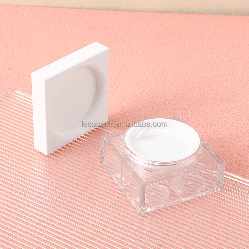 AS square powder pot four compartments powder distribution box Portable mini powder box