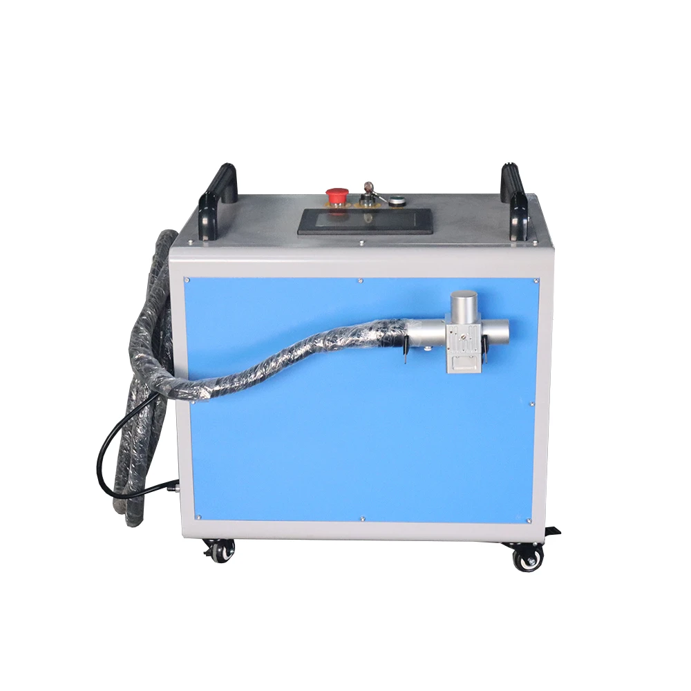 portable handheld rust remove oil cleaning paint removal laser cleaning machine for metal mold wood coating