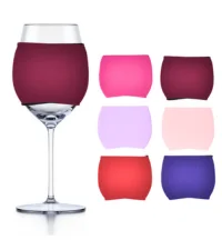 OEM Custom Logo Wine Glass Sleeve Wine Glass Sleeve Blank Sublimation Insulator Cover Drink Coozies Neoprene Can Cooler